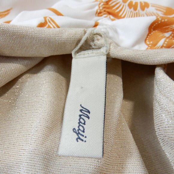 Maaji Nacar Plunge One Piece SWIMSUIT Size 2XL Reversible Gold Metallic - Picture 12 of 13